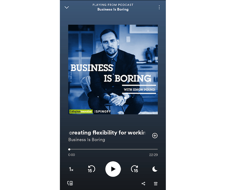 Business is Boring podcast playing on Spotify